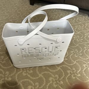 FOX's "Rescue Hi Surf" promotional Bogg-style Waterproof Beach Tote NWOT